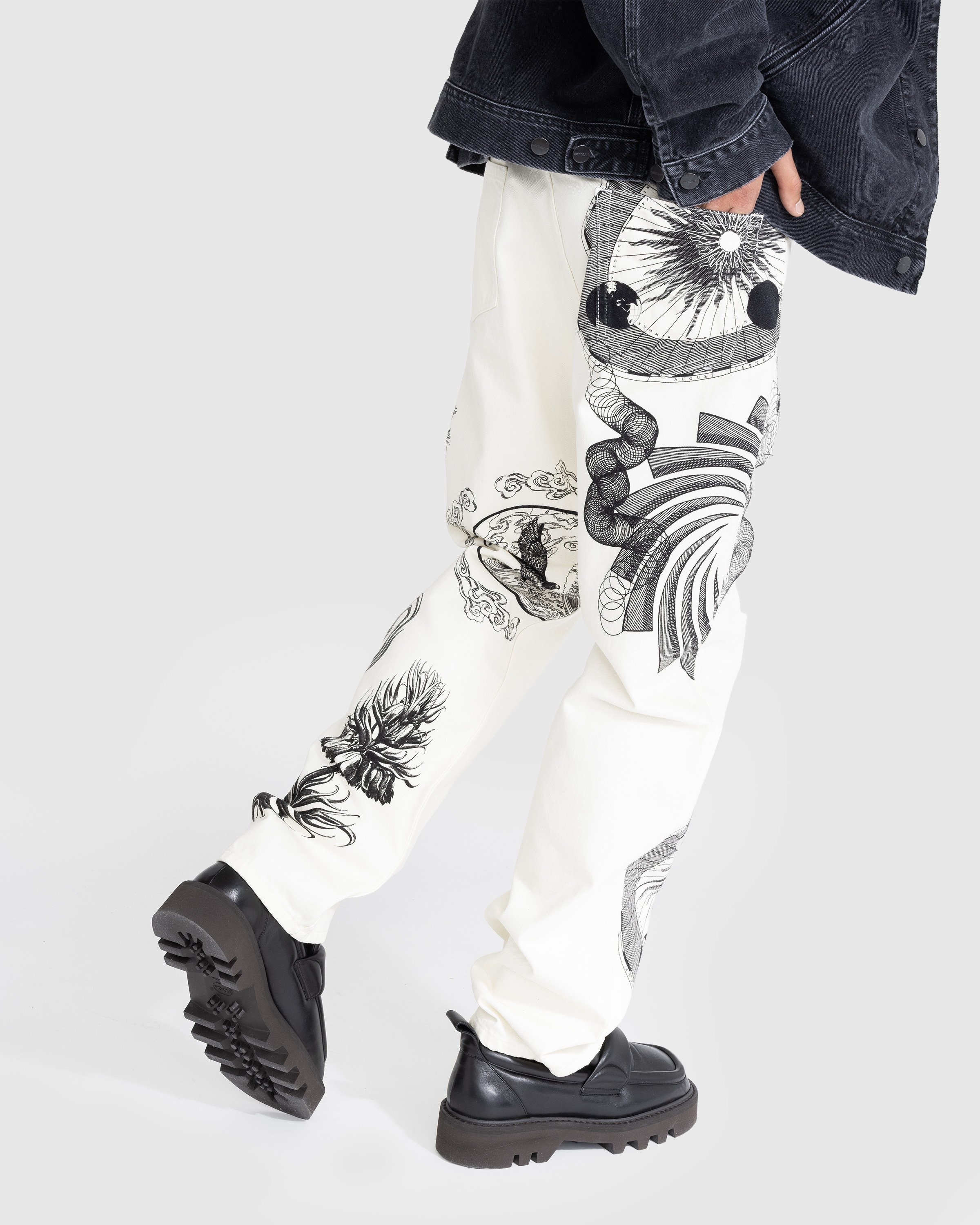 Dries van Noten – Panthero Pants White | Highsnobiety Shop